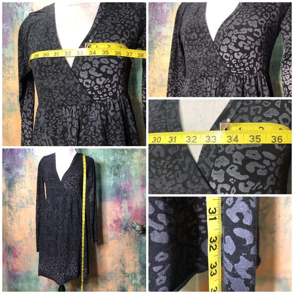 📌 Hurley Black Dress with Deep V-Neckline Front and Back - Picture 3 of 8